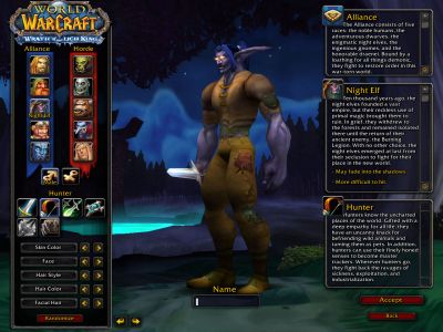 Night Elf (Alliance) world of warcraft night elf hunter. Night Elf (Alliance)