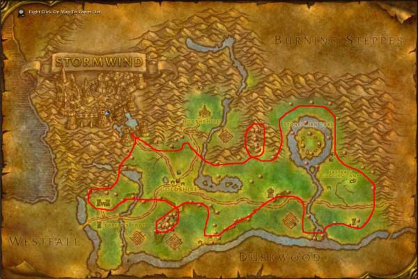 Afbeeldingsresultaat voor mining routes per level vanilla wow