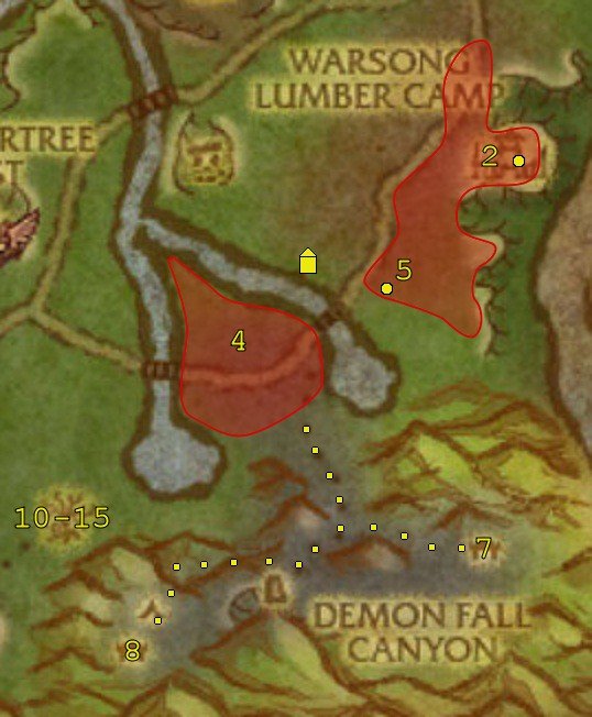 Demonfall Map with all of the key locations and trainers