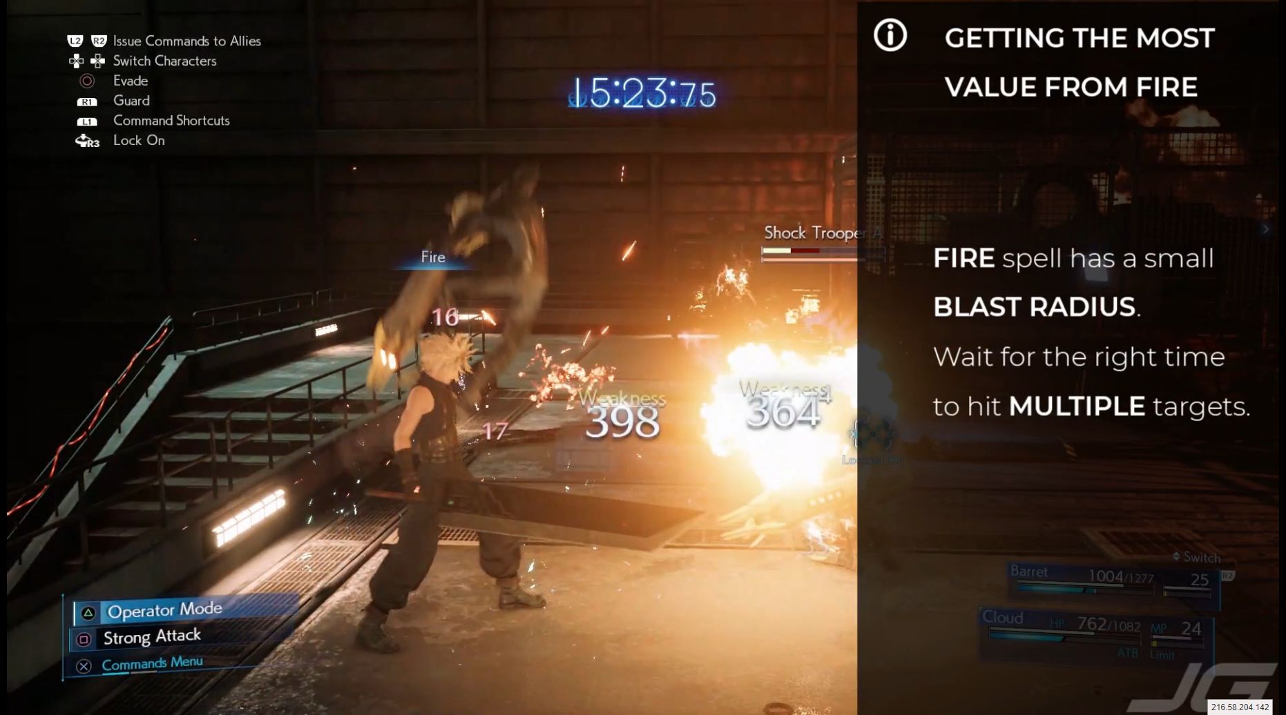 FIRE has a blast radius. You can hit multiple enemies if you wait for the right moment