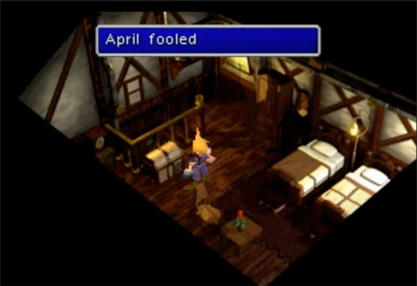 FF7 Kalm Treasure chest april fooled