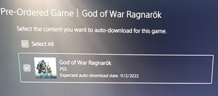 God of War Ragnarok Pre download