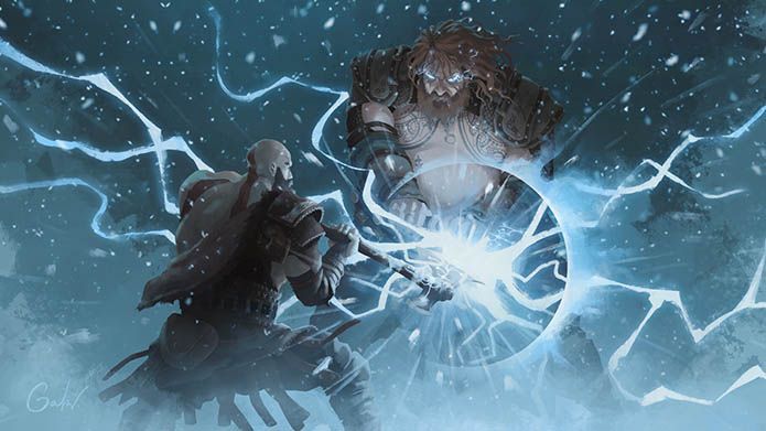 Kratos vs Thor Fight in God of War Ragnarok